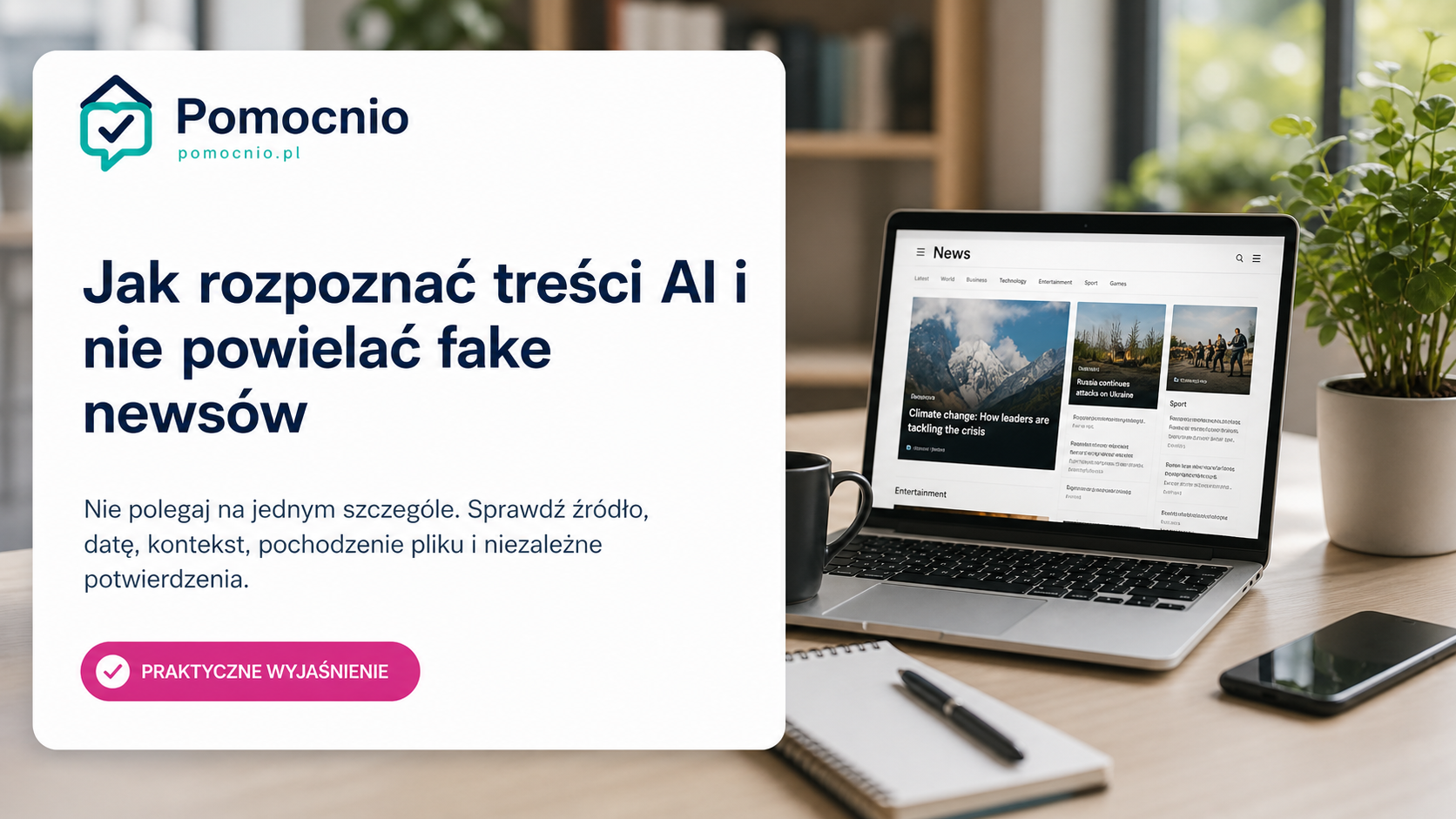 Jak rozpoznać treści AI i nie powielać fake newsów