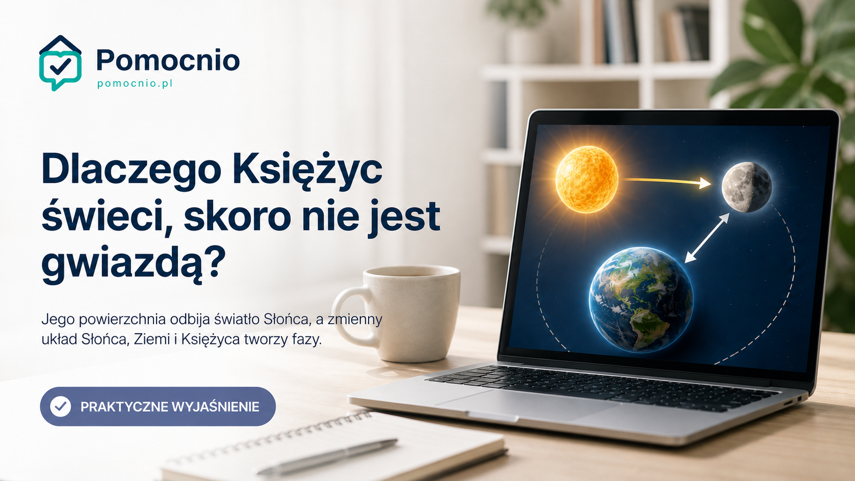 Dlaczego Księżyc świeci, skoro nie jest gwiazdą?