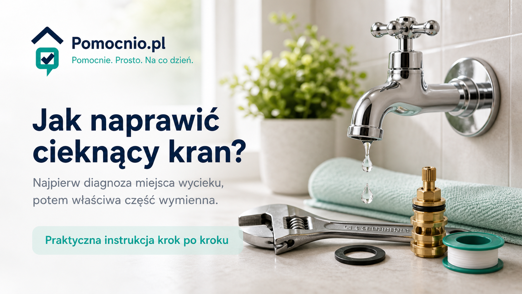 Jak naprawić cieknący kran i wymienić kartusz – Pomocnio.pl