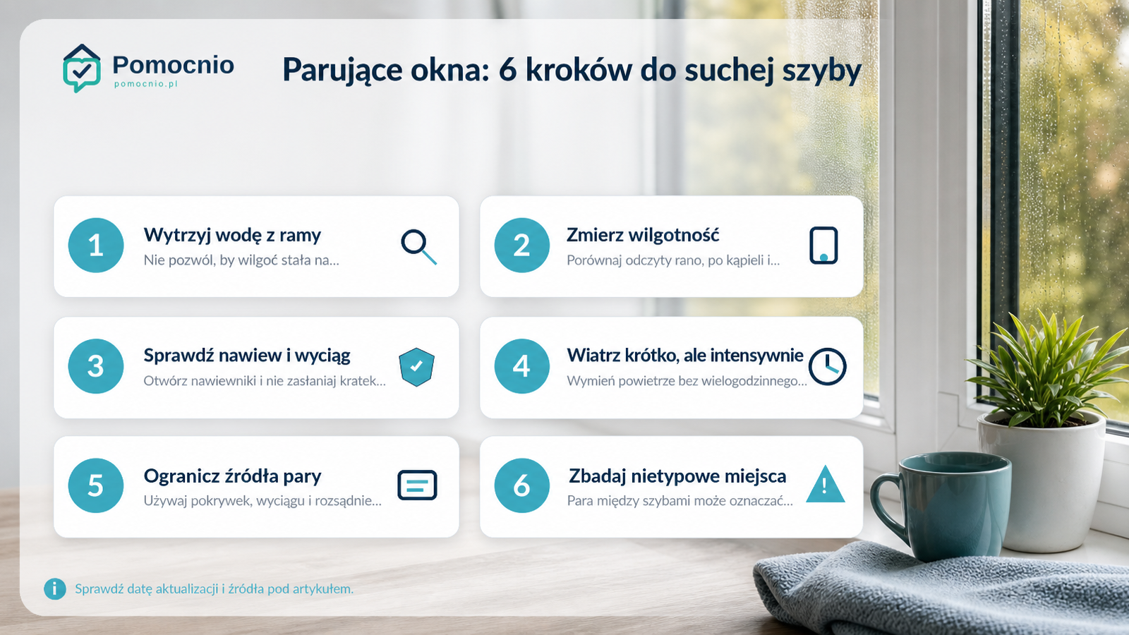 Parujące okna: 6 kroków do suchej szyby