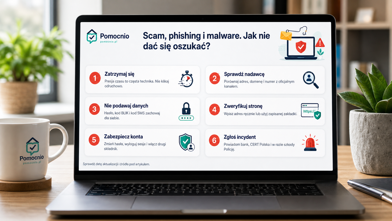Sześć kroków ochrony przed phishingiem i malware