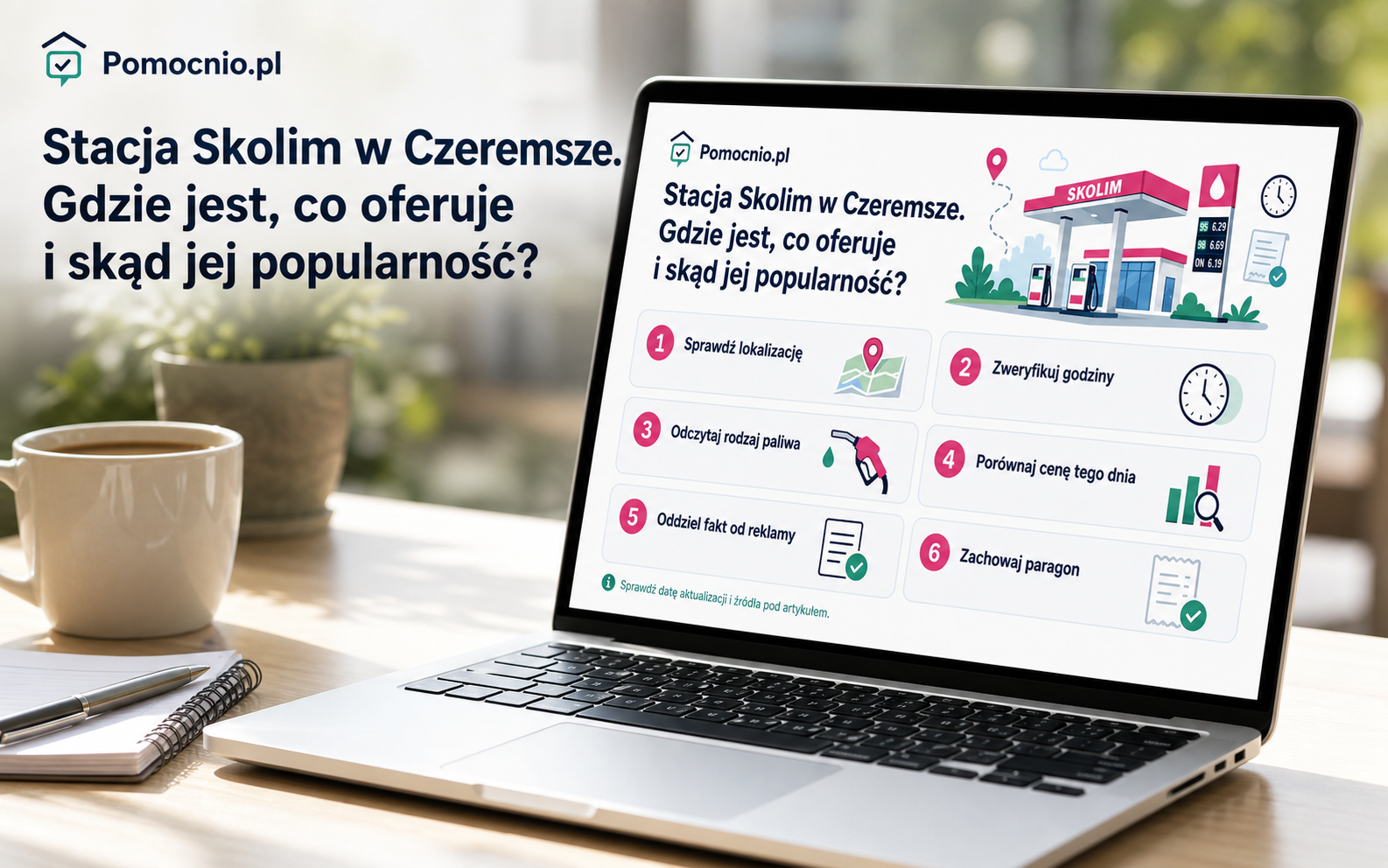 Infografika z faktami o Stacji Skolim w Czeremsze