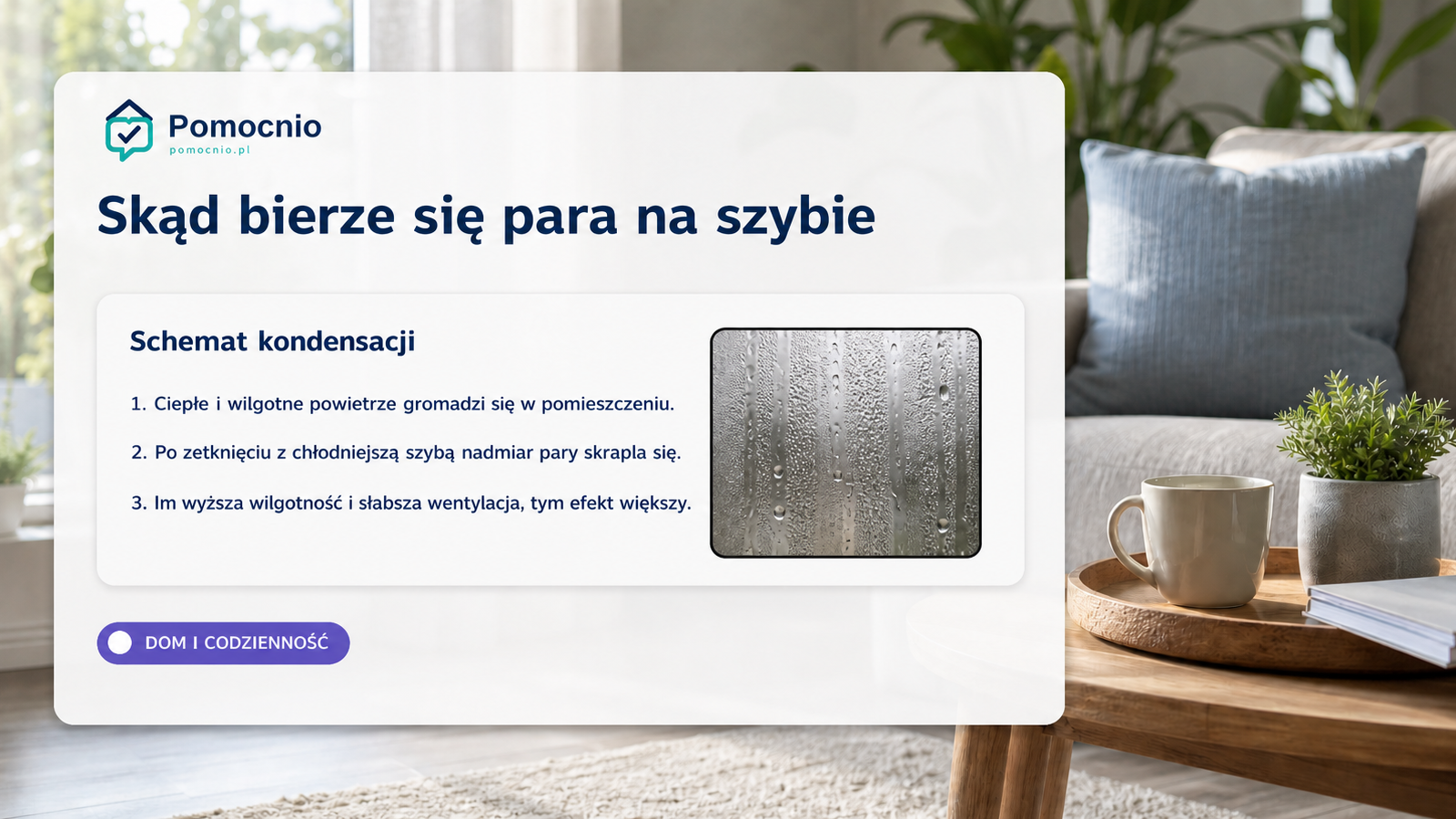 Skąd bierze się para na szybie
